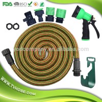 Patented brass gardening drinking grilling washing spraying camping expandable garden hose pipe